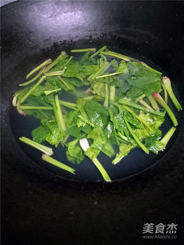 Spinach with Vermicelli recipe