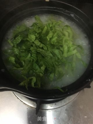 Lettuce Beef Congee recipe