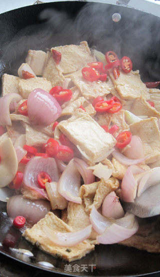 A Dish with A High Click Rate in The Restaurant-dry Pot of Pleurotus Eryngii Chiba Tofu recipe