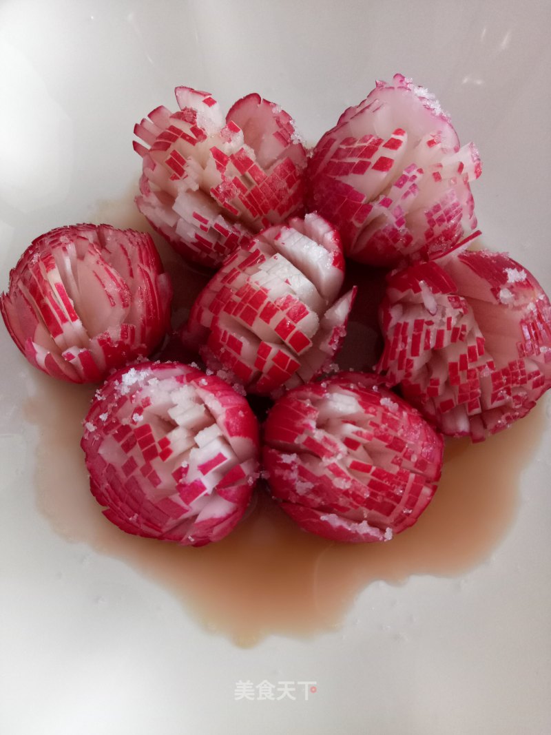 Salad Sweet and Sour Cherry Radish recipe