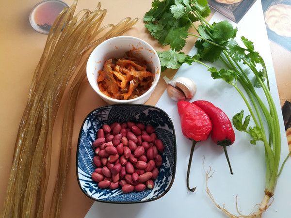 Hot and Sour Sweet Potato Noodles recipe