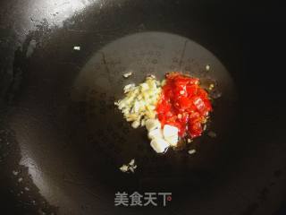Roasted Duck Blood with Garlic Sprouts recipe