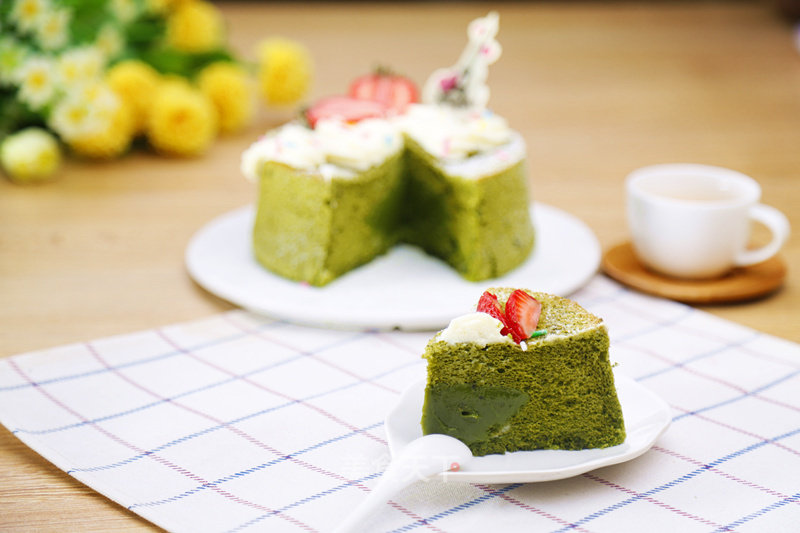 Matcha Sandwich Chiffon Cake recipe