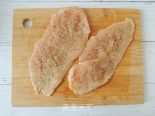 Fried Chicken Breast and Chestnut Rice recipe