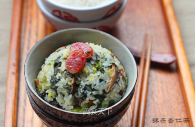 Kuaishou Vegetable ~ Sausage Braised Rice