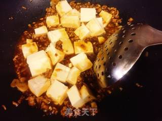 Tofu with Mushroom Minced Meat recipe
