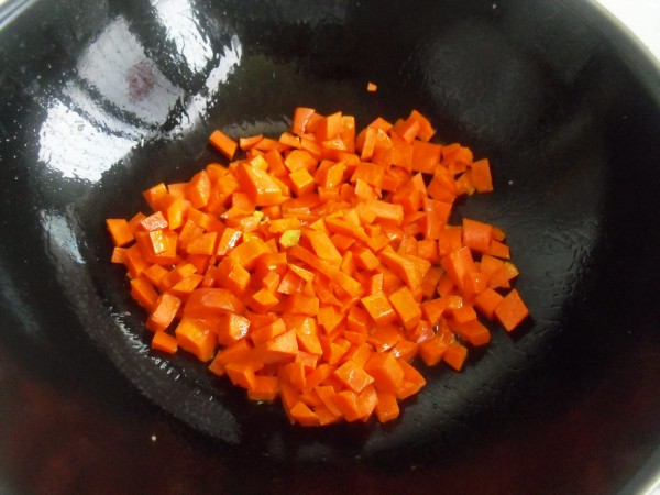 Carrot Onion Egg Fried Rice recipe