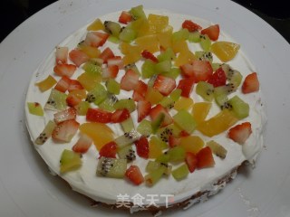 Fruit Birthday Cake recipe