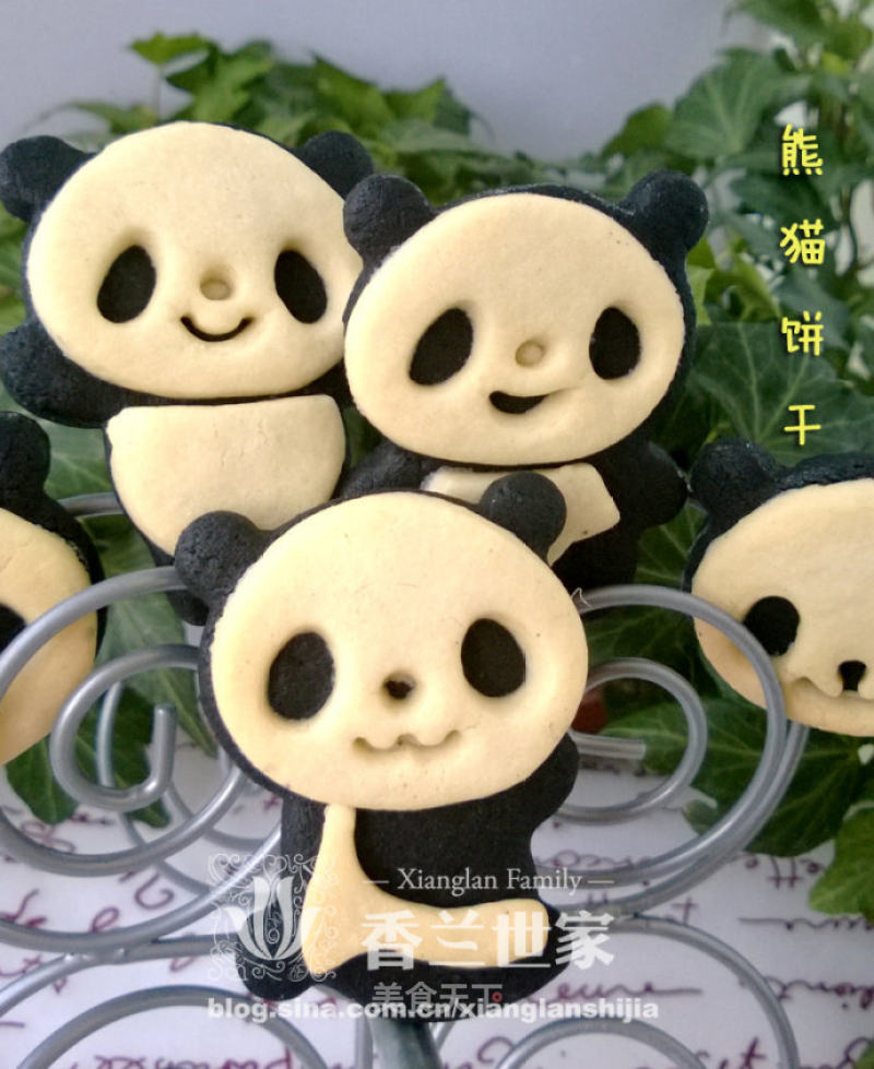[fanglan Family] Chengdu Image--super Cute Panda Biscuits recipe