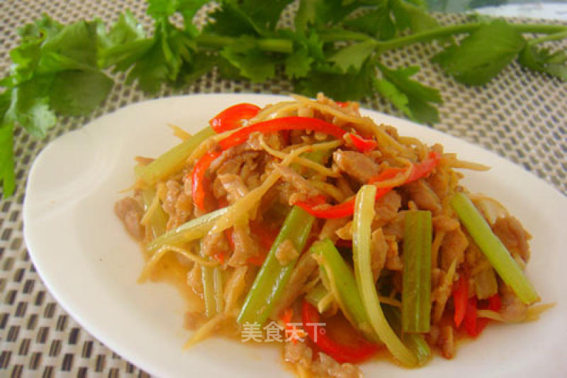 Fried Shredded Pork with Ginger recipe