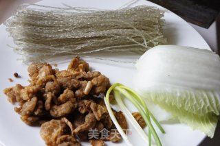 Boiled Vermicelli with Oil Residue recipe