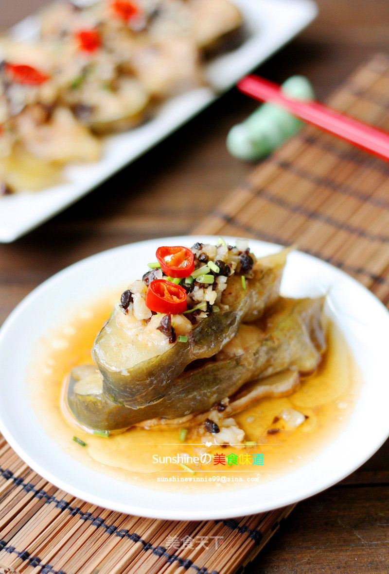 Savoury and Delicious Super Rice-steamed Catfish in Black Bean Sauce recipe