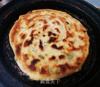 Baked Noodle Scallion Cake recipe