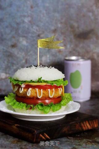 Pork Chop Rice Burger recipe