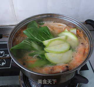 Shrimp, Mushroom and Vegetable Soup recipe