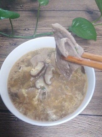 Mushroom and Pork Liver Soup recipe