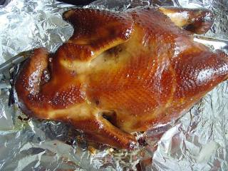 Smoked Roasted Three Yellow Chicken recipe