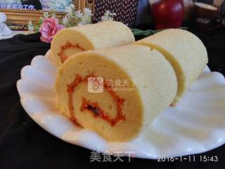 Strawberry Jam Cake Roll recipe