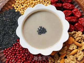 Soy Milk with Five Grains and Nuts recipe