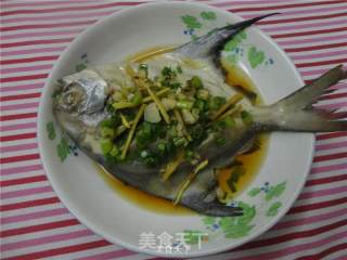 Steamed White Pomfret recipe