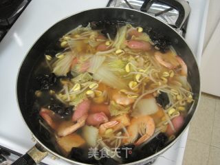 Soybean Sprouts and Shrimp Soup recipe