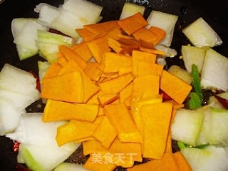 Vegetarian Fried Eastern Pumpkin recipe