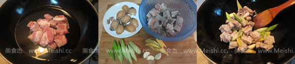 Braised Pork Ribs with Small Abalone recipe