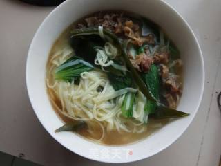 Hand Rolled Duck Egg Beef Noodle recipe