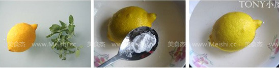 Lemon Mint Honey Water recipe
