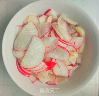 Double Pepper Sweet and Sour Radish recipe