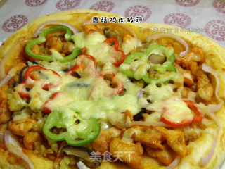 Mushroom Chicken Pizza recipe