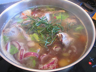 Lamb Bone Soup with Rosemary and Mixed Vegetables recipe
