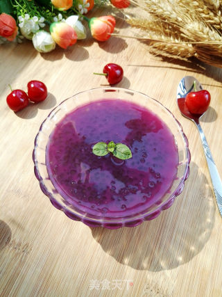 #trust之美#purple Sweet Potato Honey Sago recipe
