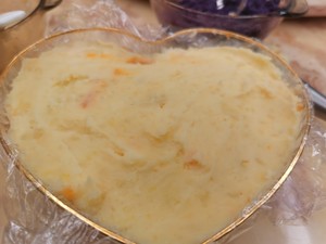 Three-color Mashed Potato Cake recipe