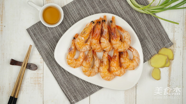 No Added Microwave Oven Grilled Dried Shrimp recipe