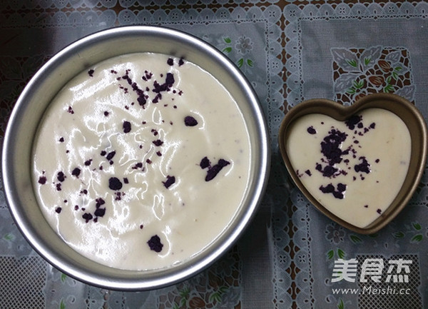 Purple Sweet Potato Decorated Yogurt Cake recipe