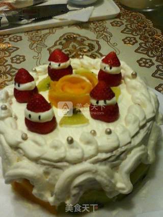 Christmas Snow Baby Cake recipe