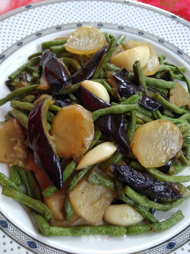 Di Sanxian (less Oil Version) recipe