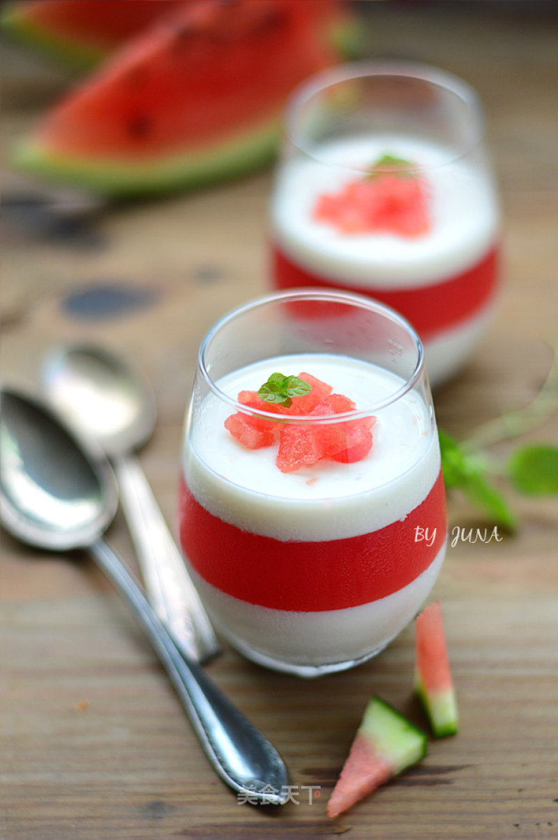 Milk Watermelon Pudding recipe