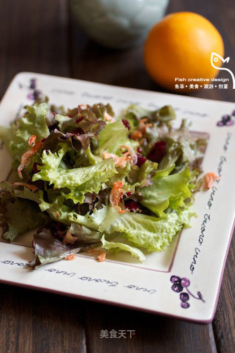 Sakura Shrimp Raspberry Salad recipe