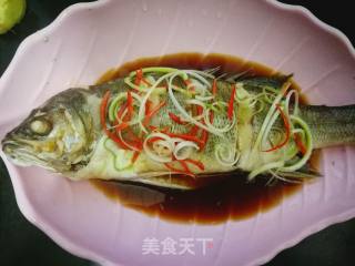 Oil Splashed Sea Bass recipe