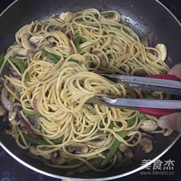 Black Pepper Beef Tenderloin Pasta recipe