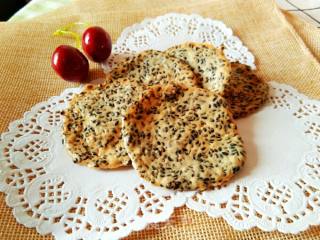 #四session Baking Contest and It's Love to Eat Festival#zero-based Black Sesame Crackers recipe