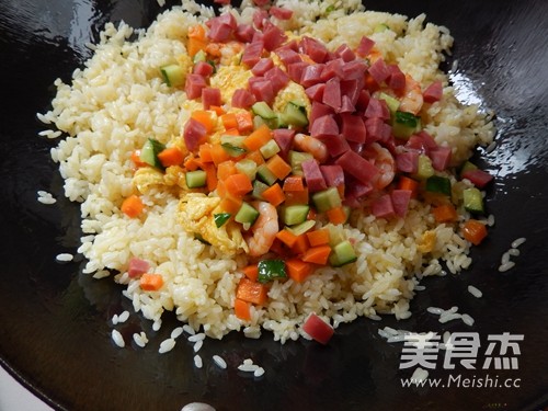 Fried Rice with Shrimp and Egg recipe