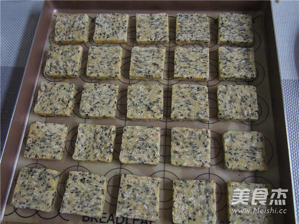 Oatmeal Black Sesame Slices recipe