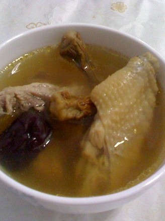 Stewed Chicken Soup with Matsutake Mushroom recipe