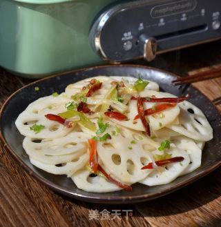 Hot and Sour Lotus Root Slices recipe