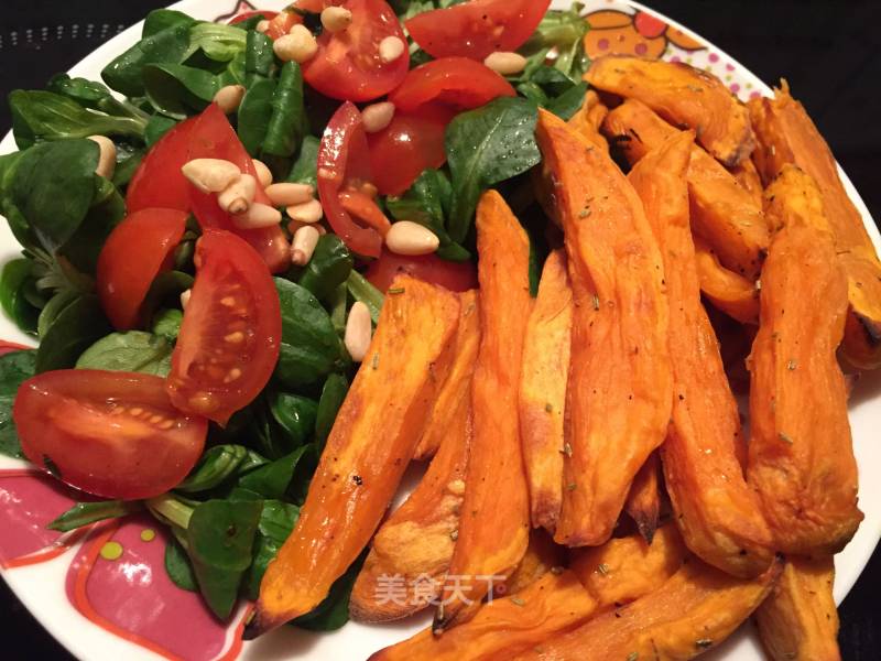 Healthy Light Baked Sweet Fries recipe