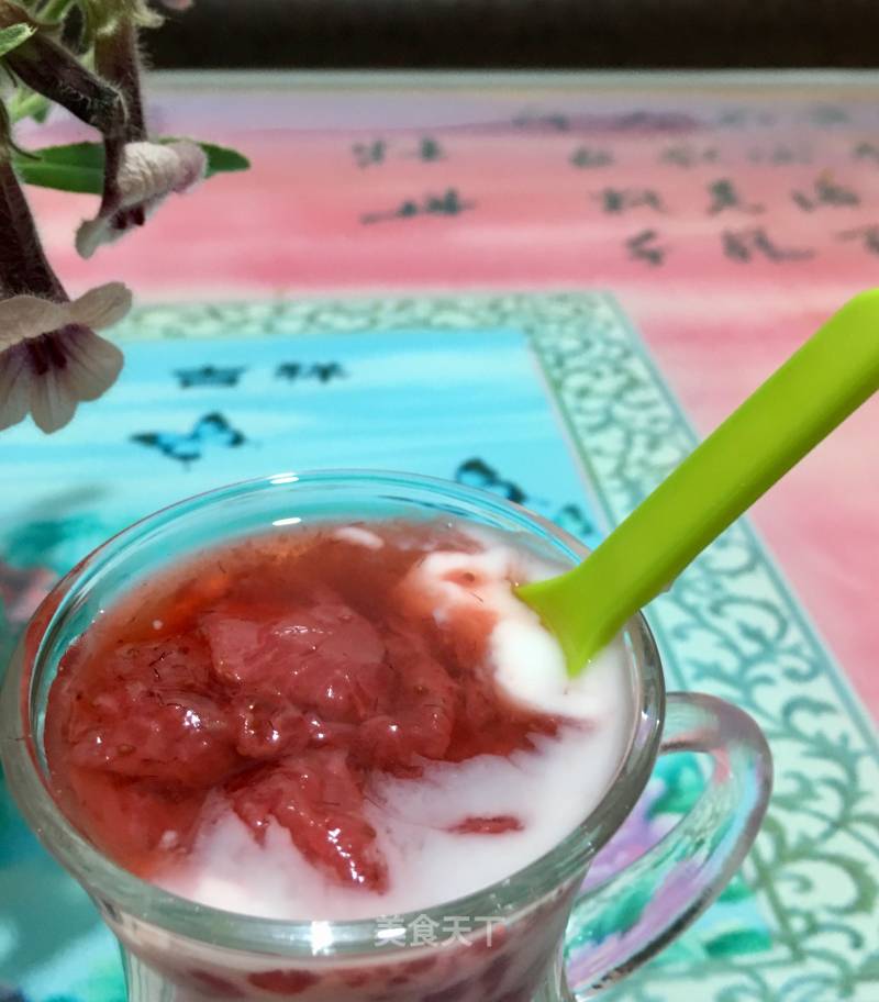 Summer Drinks ~ ~ Ice Jam Mixed with Yogurt recipe