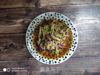 Purple Cabbage Mixed with Cucumber Tofu Skin recipe